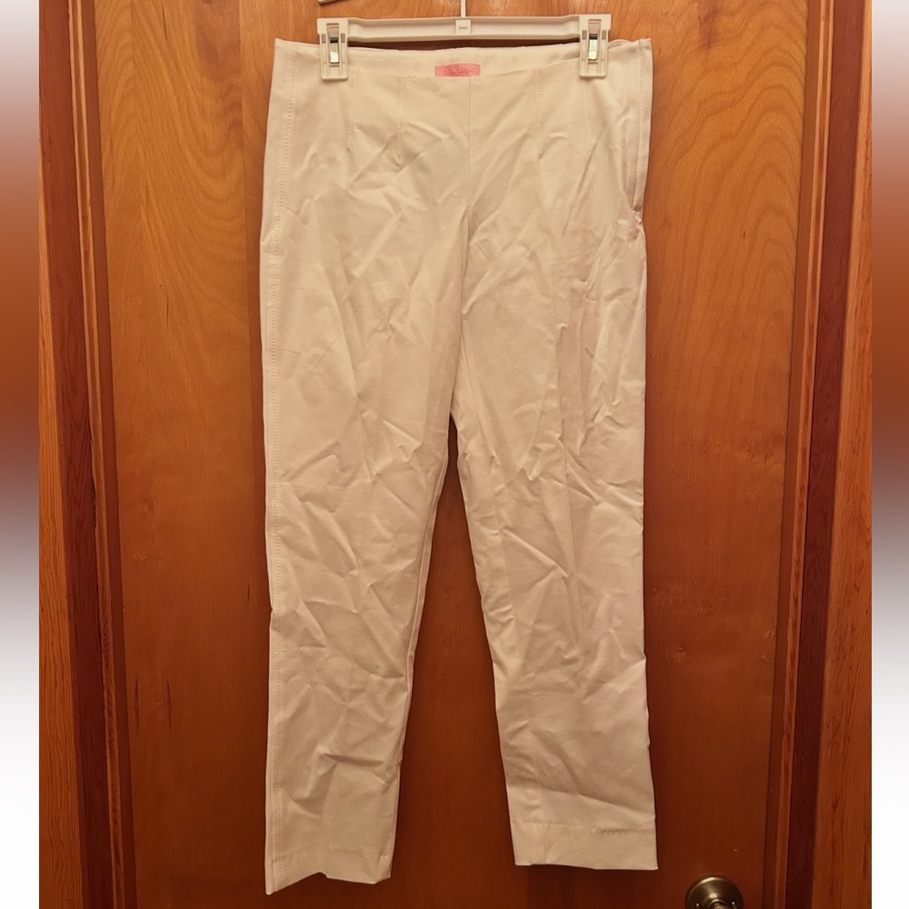 Lilly Pulitzer Cream Skinny Trousers